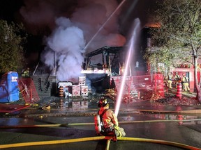 A fire at a house under constrction at 151 Longpre in Vanier on Oct. 31, 2010 spread to neighbouring buildings