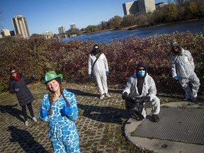 Aileen Duncan created the Trick or Trash: Halloween Community Cleanup as a community service with Ocean Bridge, where she is a youth ambassador. A small group came out and gathered in the Strathcona Park area, on both sides of the Rideau River, Saturday,