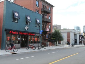 An empty Elgin Street.