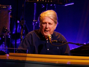 Brian Wilson sings behind his piano on the Pet Sounds 2017 World Tour.