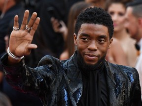 In this file photo taken on February 24, 2019 actor Chadwick Boseman arrives for the 91st Annual Academy Awards at the Dolby Theatre in Hollywood.