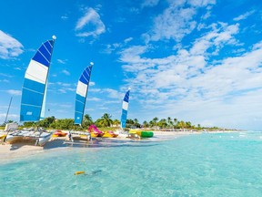 Beautiful beach of Varadero in Cuba on a sunny summer day. Photo via GETTYIMAGES.