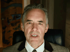 Jordan Peterson in an image taken from a new video he has posted.