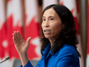 Canada's Chief Public Health Officer Theresa Tam during a news conference Monday in Ottawa.