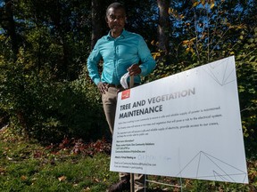 LeRoy Blake is one of many Alta Vista area residents who was concerned with Hydro One's previous plan to remove trees under utility lines in a hydro corridor.