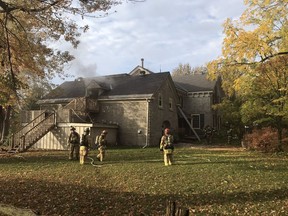 OTTAWA - October 1, 2020. Firefighters battled a fire at the Strathmere Resort at 1980 Phelan Rd.