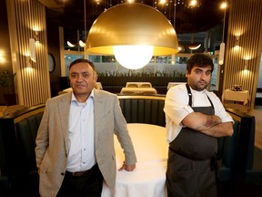 Devinder Chaudhary, owner of Aiana, and his son Chef and General Manager Raghav Chaudhary