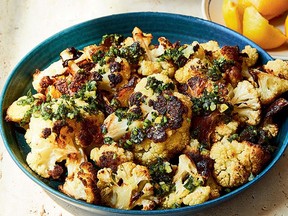 Roasted cauliflower with date-parsley gremolata from Eating Out Loud.