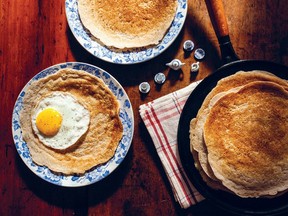 Staffordshire oatcakes from The British Baking Book.