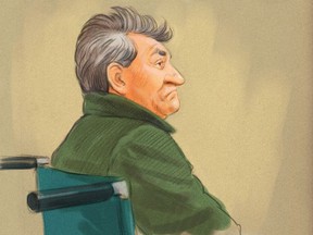 A courtroom sketch of Jimmy Wise
