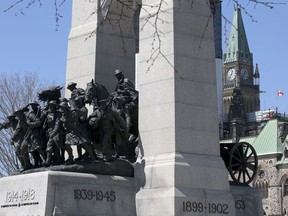 Due to the pandemic, crowds won't be gathering in their thousands at the National War Memorial in Ottawa this year.