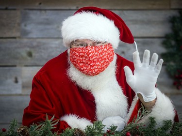 Santa was at Hazeldean Mall greeting children on Saturday.