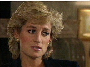 Files: The Princess of Wales speaks to reporter Martin Bashir in a pre-recorded interview for the BBC's current affairs programme Panorama.  Diana made her first public confession of adultery in the interview, but said she did not want to divorce Prince Charles.