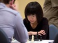 Qiyu Zhou, then 14, concentrates during the final rounds of the Canadian Open Chess Championships  in Ottawa in 2013.