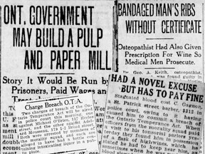 A century ago, Ottawans were governed by the Ontario Temperance Act, and newspapers were rife with stories about citizens who broke the law.