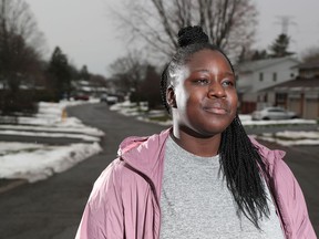 OTTAWA - Grace Ayoo poses for a photo in Ottawa Monday Nov 30, 2020. Grace is a co-founder of Asilu Collective which is organizing a campaign to have police officers removed from schools.