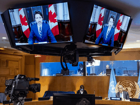 Justin Trudeau virtually addresses the United Nations General Assembly in September. It’s easy to imagine Trudeau might support the Great Reset. But it seems he never has specifically, or even uttered the term in public.