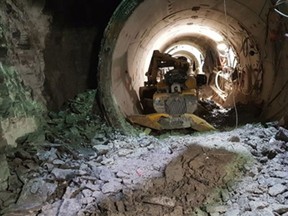 Ottawa's Combined Sewage Storage Tunnel under construction in November 2019.