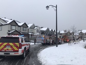 A rapid response from firefighters contained a chimney fire before it spread to the surrounding structure in Barrhaven Thursday.