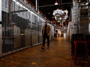 A file photo from Oct. 19 shows eateries closed in the ByWard Market Square building.