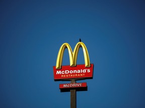 FILE PHOTO: The McDonald's company logo