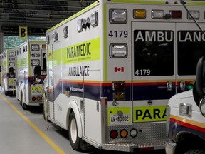 A file photo from Ottawa Paramedic Service headquarters.