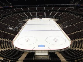 The rink at the Canadian Tire Centre.