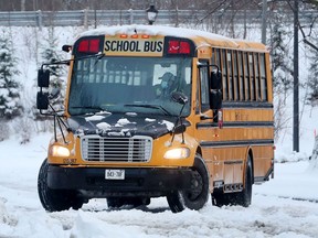 School bus companies were reporting major delays Wednesday