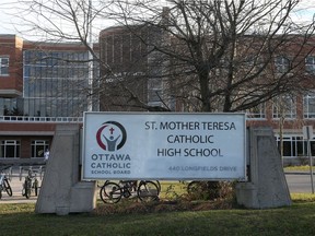 St. Mother Teresa Catholic High School in Ottawa.