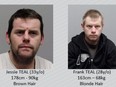 "Do not approach" Jessie Teal, 33, or Frank Teal, 28, police warned.
