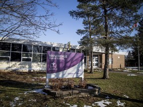 A recent file photo of Manordale Public School. A school board media release identified it as the site of one of the pop-up test sites in the city.