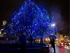 Blue Christmas? A rainfall warning is in the forecast for today.