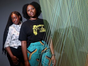 Ottawa-area artists Celestina, left, and Hasina are part of the Full Femme arts collective, which, in conjunction with Gallery 101, are offering a series of workshops aimed at developing young Black artistic talent.