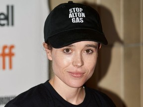 (FILES) In this file photo taken on September 08, 2019 Director/actor formerly known as Ellen Page attends the premiere of the documentary "There's Something in the Water" during the 2019 Toronto International Film Festival on September 8, 2019, in Toronto - The Oscar-nominated star of "Juno" has come out as transgender, introducing himself as Elliot Page in social media posts On December 1, 2020, that expressed joy at sharing the news -- but also fear over a possible backlash.