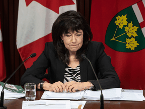 Ontario Auditor General Bonnie Lysyk holds a news conference at the Ontario Legislature in Toronto on Wednesday, November 25, 2020.