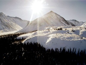 An aerial view of Kluane National Park and Reserve in the Yukon Sunday March 4, 2007. A report from an international organization that monitors global biodiversity says climate change is an immediate threat to one third of all World Heritage sites, including an area in Canada's North.