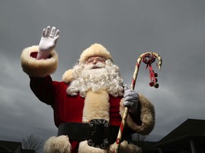 Santa Al Page at his house in Ottawa on Thursday. HoHo Al has been Santa for 31 years, but is retiring this year.