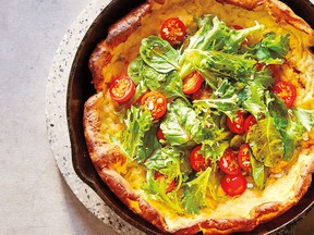 Cheesy Dutch baby from Dinner Uncomplicated.