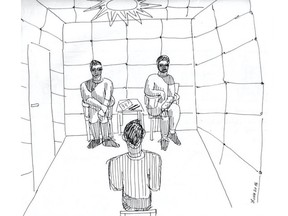 In solitary confinement in China, the Canadians would be under surveillance by two guards in their padded cells.