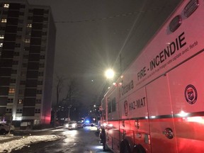 The Ottawa Fire Services Hazardous Materials Team unit responded to a report of a gas odour in a high-rise building near the intersection of McLeod and Cartier on Thursday.