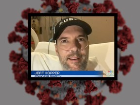 Jeff Hopper of Ottawa's Pure Country 94 in hospital with COVID-19.