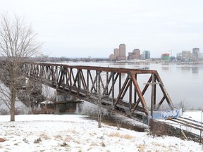 A photo of the Prince of Wales bridge taken on Friday.