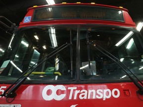 A new OC Transpo bus in a photo taken on Monday.