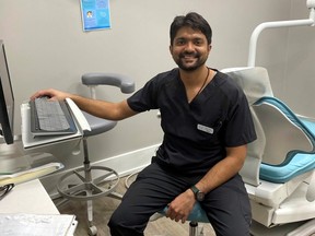 ‘We understand that life happens and dental visits go on back burners,’ says dental hygienist Vivek Dalal of Capital Dentistry, but it’s important to resume regular visits. SUPPLIED