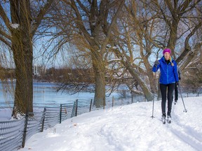 With the blanket of snow Ottawa received big smiles could be noticed as people were out enjoying the newly groomed SJAM trail along the river on Saturday Jan. 2, 2021.