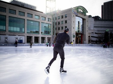 Things were gliding smoothly at the Sens Rink of Dreams at City Hall, Saturday Jan. 9, 2021.