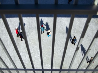 The bright sun helped to get people out and about on the chilly day Ottawa had Sunday Jan. 30, 2021.  Skaters were enjoying the Rideau Canal Saturday.