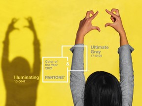 The influential Pantone Color Institute has chosen two colours of the year for 2021, a cheery yellow called Illuminating and a grounded grey called Ultimate Gray.