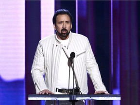 Files:  Nicolas Cage speaks onstage during the 2020 Film Independent Spirit Awards on February 08, 2020 in Santa Monica, California.