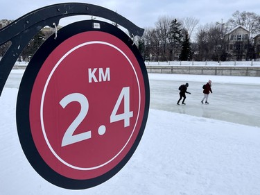 OTTAWA -- 2.4 km of the Rideau Canal Skateway opened at 8:00 a.m. on Thursday, Jan. 28, 2021.